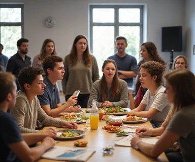Grupa osób uczestniczących w warsztatach zdrowego odżywiania